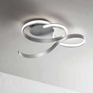 Plafoniera led 57w 3000k twist pl gr ondaluce silver