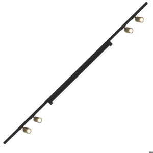 Sistema con faretti binario 200cm oro nero modulo led 40w 4000k