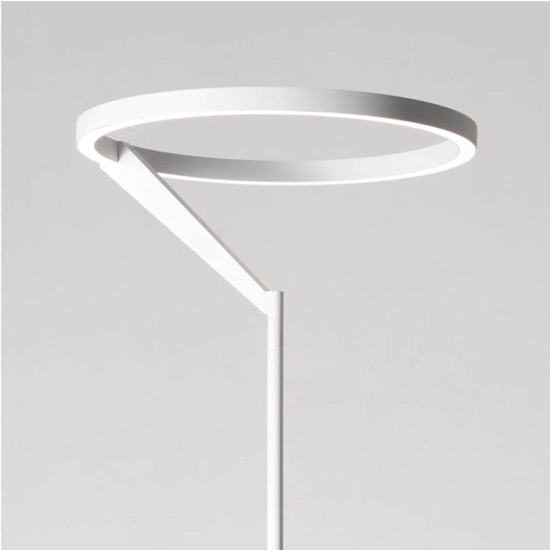 Lampada da terra vivida meridiana bianca led 27w dimmerabile 3000k 4000k