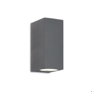 Up ap2 ideal lux applique da esterno antracite luce sopra sotto