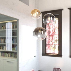 Lampadario toplight per soggiorno moderno sfere bocce vetro multicolor