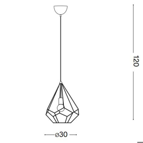 Ampolla-3 sp1 ideal lux bianco lampada a sospensione