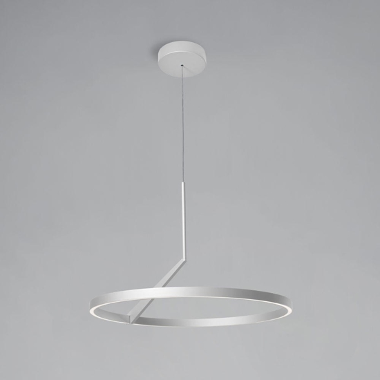 Lampadario moderno bianco led 44w 3000k 4000k biemissione dimmerabile vivida meridiana