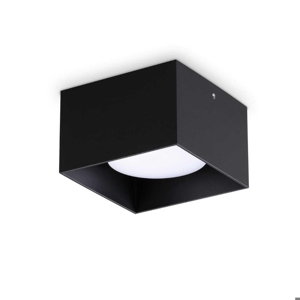 Faretto spike pl1 square ideal lux quadrato nero opaco gx53 3000k