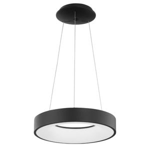 Lampada cerchio 38cm nero dimmerabile 3000k sospensione led