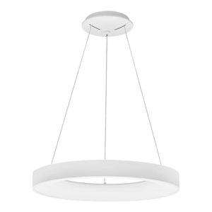 Lampada cerchio bianco 60cm sospensione led dimmerabile 3000k