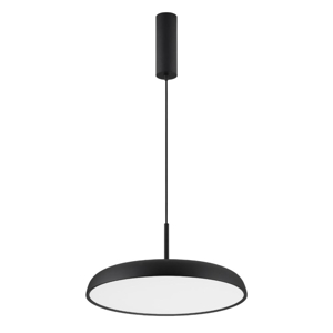 Lampadario per tavolo sala da pranzo moderna disco nero led