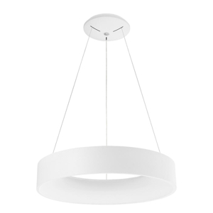 Lampada cerchio 60cm sospensione bianco led 3000k