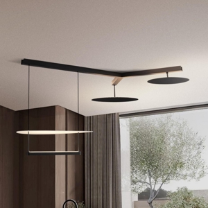 Lampadario design led 81w 3000k per grande sala da pranzo moderna