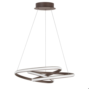 Lampadario design marrone per soggiorno moderno led dimmerabile