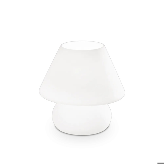 Prato tl1 big ideal lux lampada da comodino moderna vetro bianco