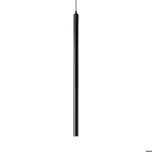 Ideal lux ultrathin sp d040 round nero lampadario cilindro led 11,5w 3000k