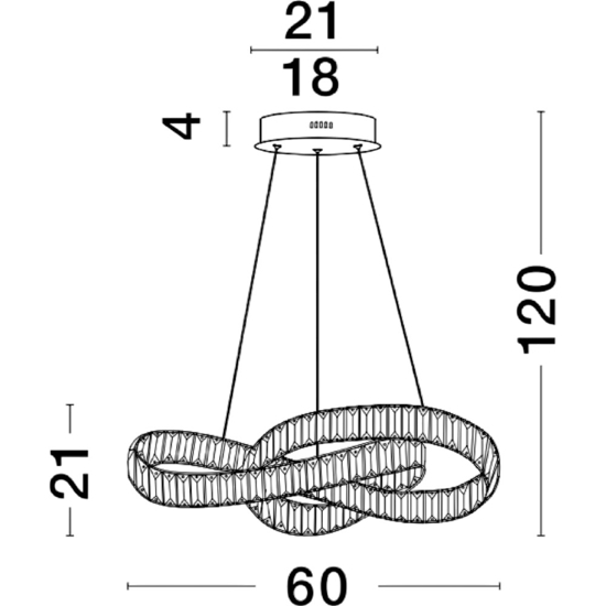 Lampadario di cristallo dorato per stanza da letto stile contemporaneo