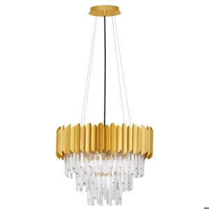 Lampadario di cristallo classico oro per salotto