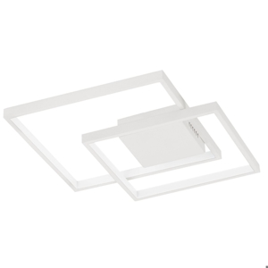 Plafoniera led design bianca geometrica dimmerabile 30w 3000k