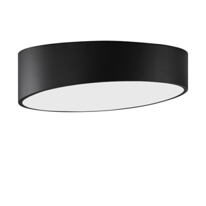 Plafoniera led nera 40cm design moderna per camera da letto