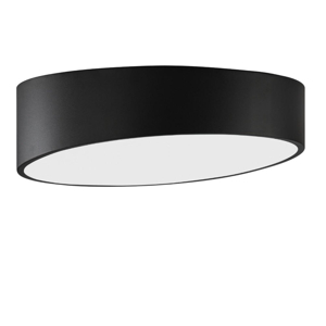 Plafoniera 50cm led nera design moderna per camera da letto