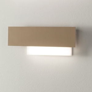 Gea luce doha 40cm applique design led moderna tortora