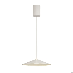 Lampada a sospensione saliscendi disco bianco led 9w 3000k per cucina