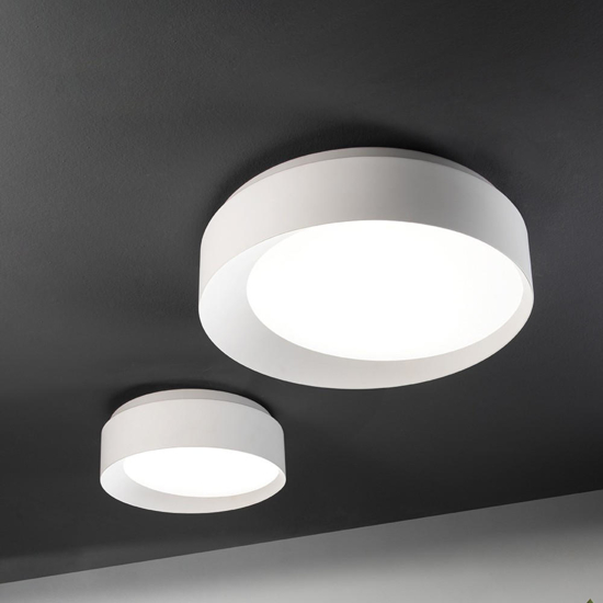 Ondaluce pl lira bianca plafoniera led 3000k 60cm