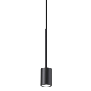 Lampada a sospensione nera per comodino ideal lux archimede sp led 3000k