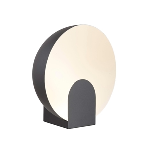 Lampada da tavolo nera design moderno led 12w 3000k