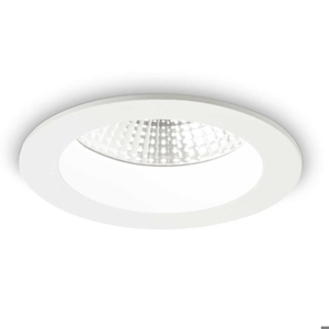 Ideal lux basic faretto led incasso a soffitto tondo bianco 10w 3000k 220v