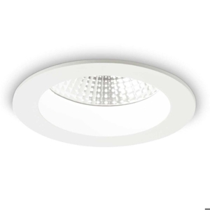 Basic ideal lux faretto a led da incasso rotondo 15w 3000k per controsoffitto 220v