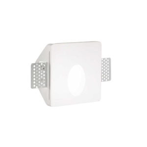 Ideal lux walky-3 fi segnapasso led 1w 3000k 220-240v di gesso bianco da incasso