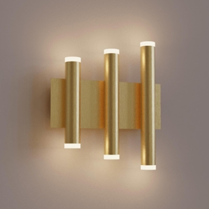 Applique oro led 36w 3000k design moderna da parete