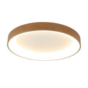 Plafoniera cerchio effetto legno 50cm led 2700k a 5000k wireless