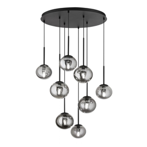 So-jewel-8 nero ondaluce lampadario moderno nero