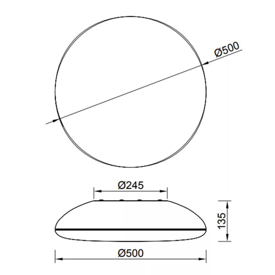 Plafoniera moderna 50cm effetto legno per soggiorno sala da pranzo