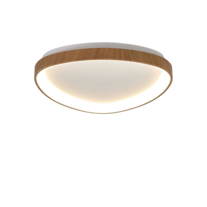 Plafoniera effetto legno led 38w 2700k a 5000k triangolare moderna