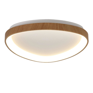 Plafoniera effetto legno led 50w 2700k a 5000k moderna con telecomando