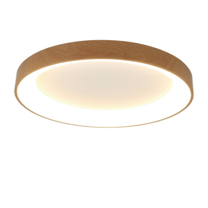 Plafoniera rotonda 78cm effetto legno led 2700k a 5000k moderna