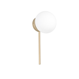 Ondaluce ap jewel applique moderna oro vetro sfera trasparente