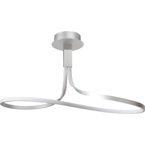 Lampadario led moderno led per soggiorno silver cromo dimmerabile