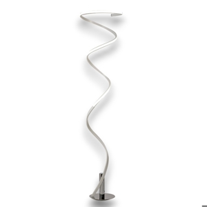 Piantana bianco cromo led 42w 3000k dimmerabile design moderna