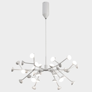 Lampadario led design moderno bianco per soggiorno