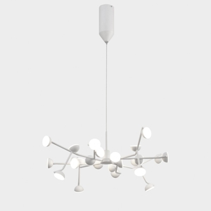 Lampadario moderno led 72w 3000k bianco per soggiorno