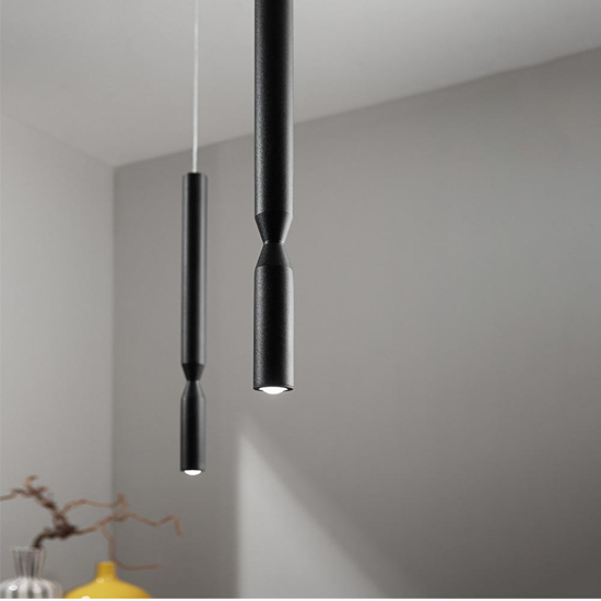 So tubic 6 ondaluce luce lampadario moderno nero 6 luci led sospese