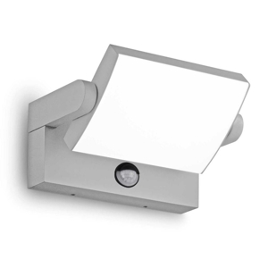 Applique da esterno swipe ap sensor ideal lux ip54 grigio orientabile con sensore