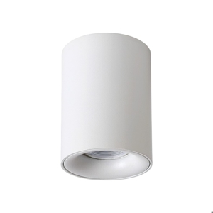 Faretto gu10 led dimmerabile cilindro da soffitto bianco