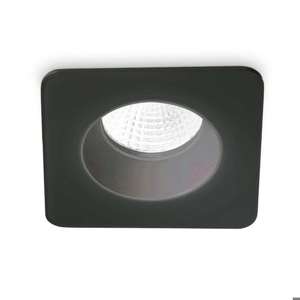 Room-65 fi square ideal lux faretto 8w 3000k quadrato nero 220-240v