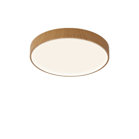 Plafoniera tonda 38cm effetto legno led 30w 2700k 3300k 4000k dimmerabile