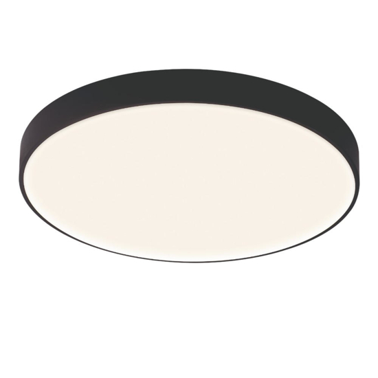 Plafoniera tonda nera 65cm led 50w 2700k 3300k 4000k dimmerabile