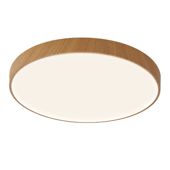 Plafoniera rotonda 65cm effetto legno led 27000k 3300k 4000k dimmerabile