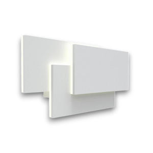 Applique led 36w 3000k design moderna rettangoli bianco