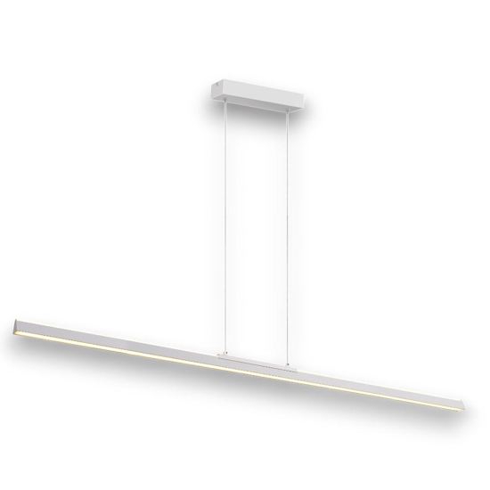 Lampada barra a sospensione 151cm bianco led biemissione 54w 3000k